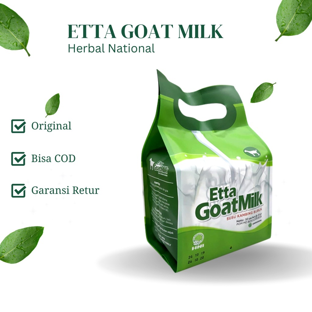 

Etta Goat Milk - Susu Kambing Ettawa Bubuk Original Berkhasiat Menyembuhkan Asma Dan Pengganti Asi Asli Rekomended - HNI BPOM