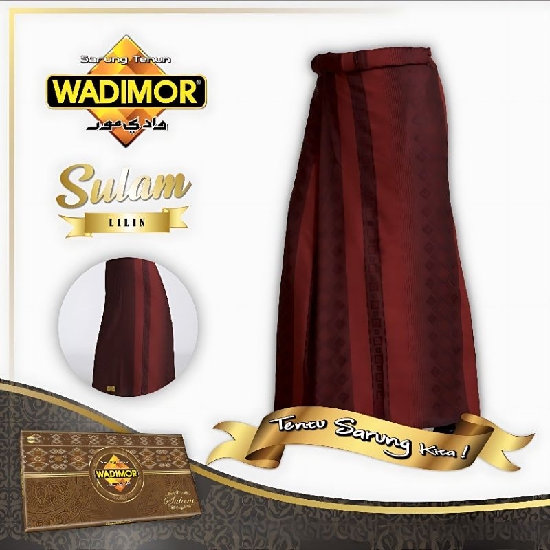 Sarung WADIMOR Motif Sulam International Quality Sarung Tenun Dewasa