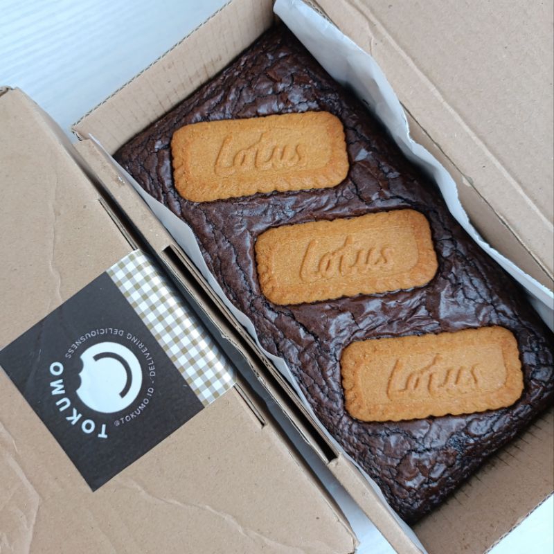 

Fudgy Brownies Biscoff Brownies Panggang | Tokumo