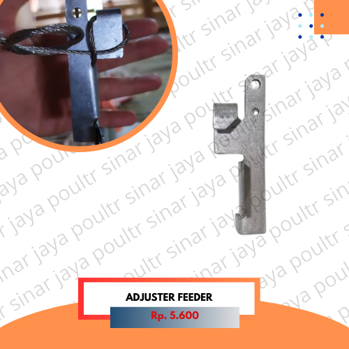 adjuster feeder / cord besar / adjuster plate / pengikat tali besi kandang ayam