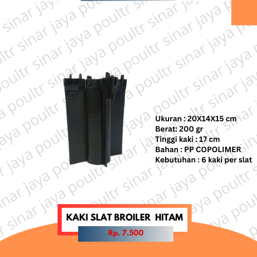 Kaki slat broiler hitam / top and bottom slat / kaki alas kandang ayam bebek