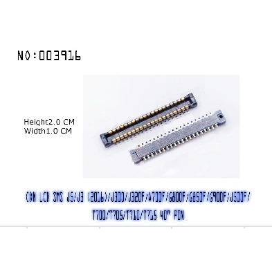 KONEKTOR DI MESIN CON FPC CONNECTOR LCD ON BOARD IN CON LCD SAMSUNG J5 2016 SAM J3 2016 J300 J320F A