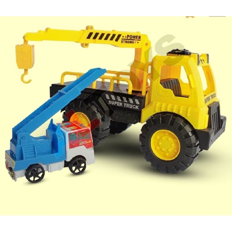 mainan anak mobil super truck Derek mainan mobil derek angkut mobil