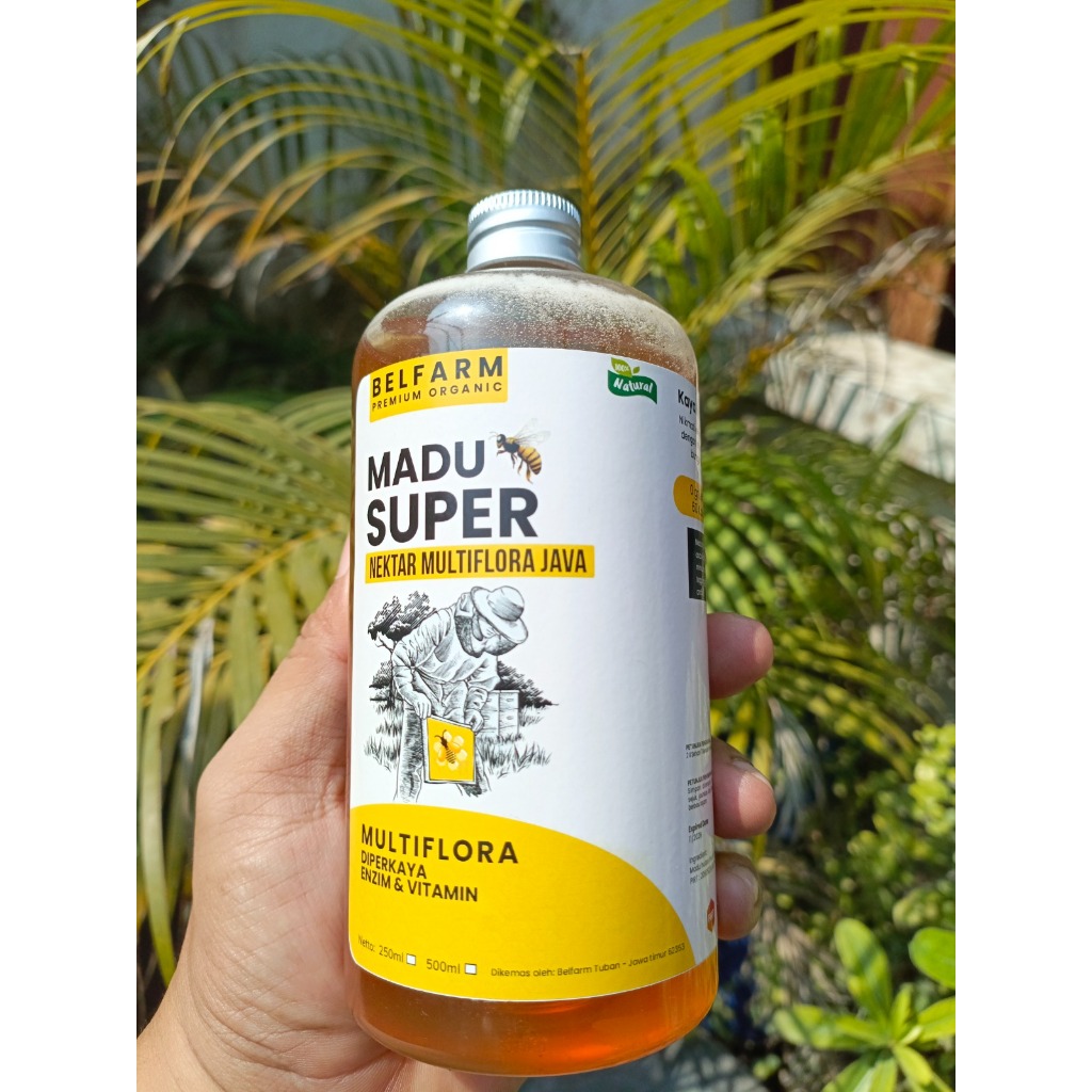 

Madu Multiflora Kemasan 350ml - Raw Honey Multiflora - Madu Murni Organik Asli Hutan