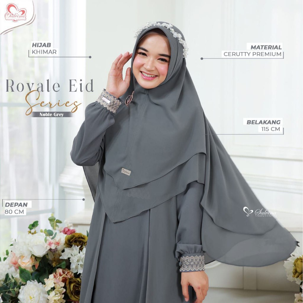 Royale khimar by salvina hijab / hijab / jilbab / kerudung