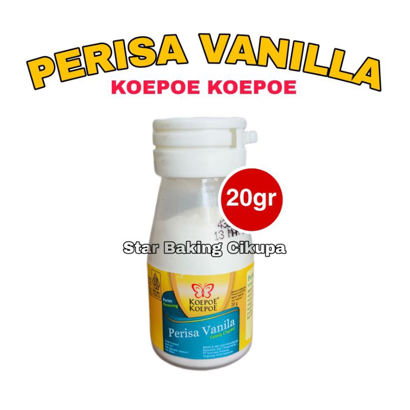 

PERISA VANILLA KOEPOE KOEPOE 20GRAM Vanely Crystal Kupu Kupu