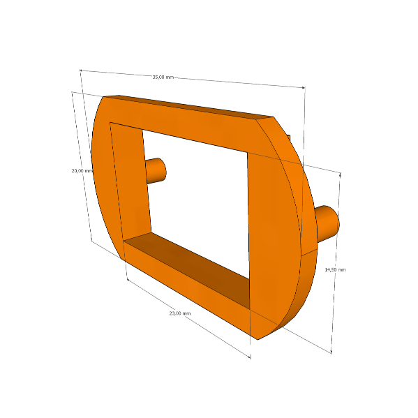 Case Casing Housing MIni Volt Meter - Flat