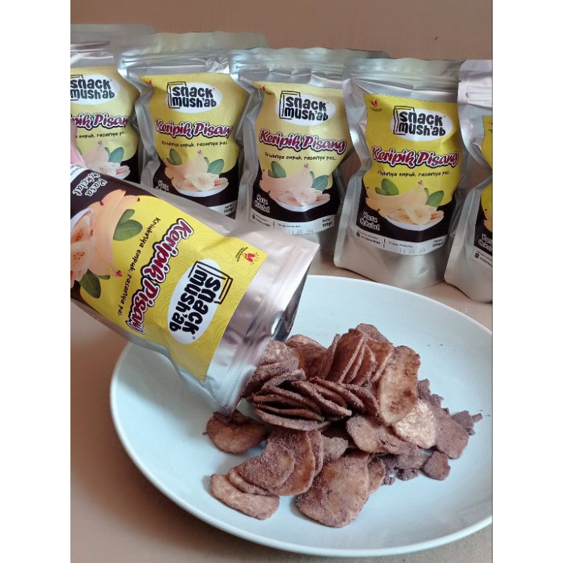 

Snack Mush'ab - Keripik Pisang Rasa Cokelat isi 120gr