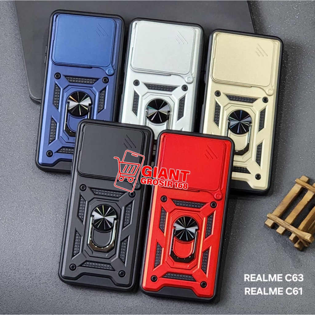 REALME C63 REALME C61 CASE TRANSFORMER SLIDE 2 IN 1 CASE ROBOT REALME C63 REALME C61