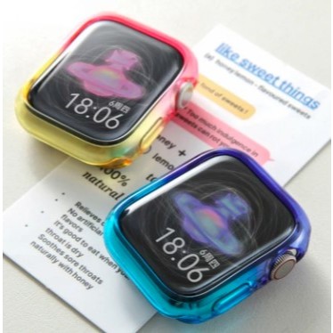 Soft Case Colorful Apple Watch iWatch Ultra i8 9 8 SE T55 Warna Warni Gradient Pelindung Smartwatch