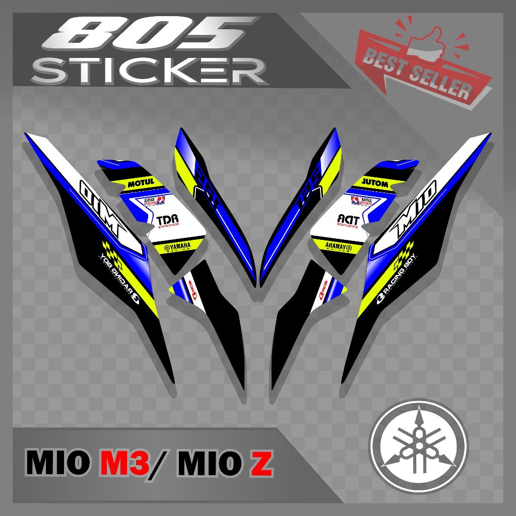 STIKER STRIPING MIO M3/MIO Z STRIPING MIO 125/STIKER MIO M3 TERBARU