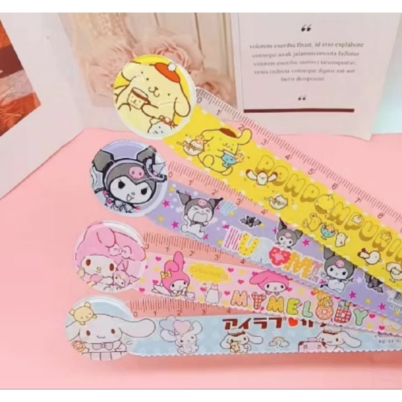 

PENGGARIS SANRIO 15CM / PENGGARIS KARAKTER SANRIO / PENGGARIS MOTIF