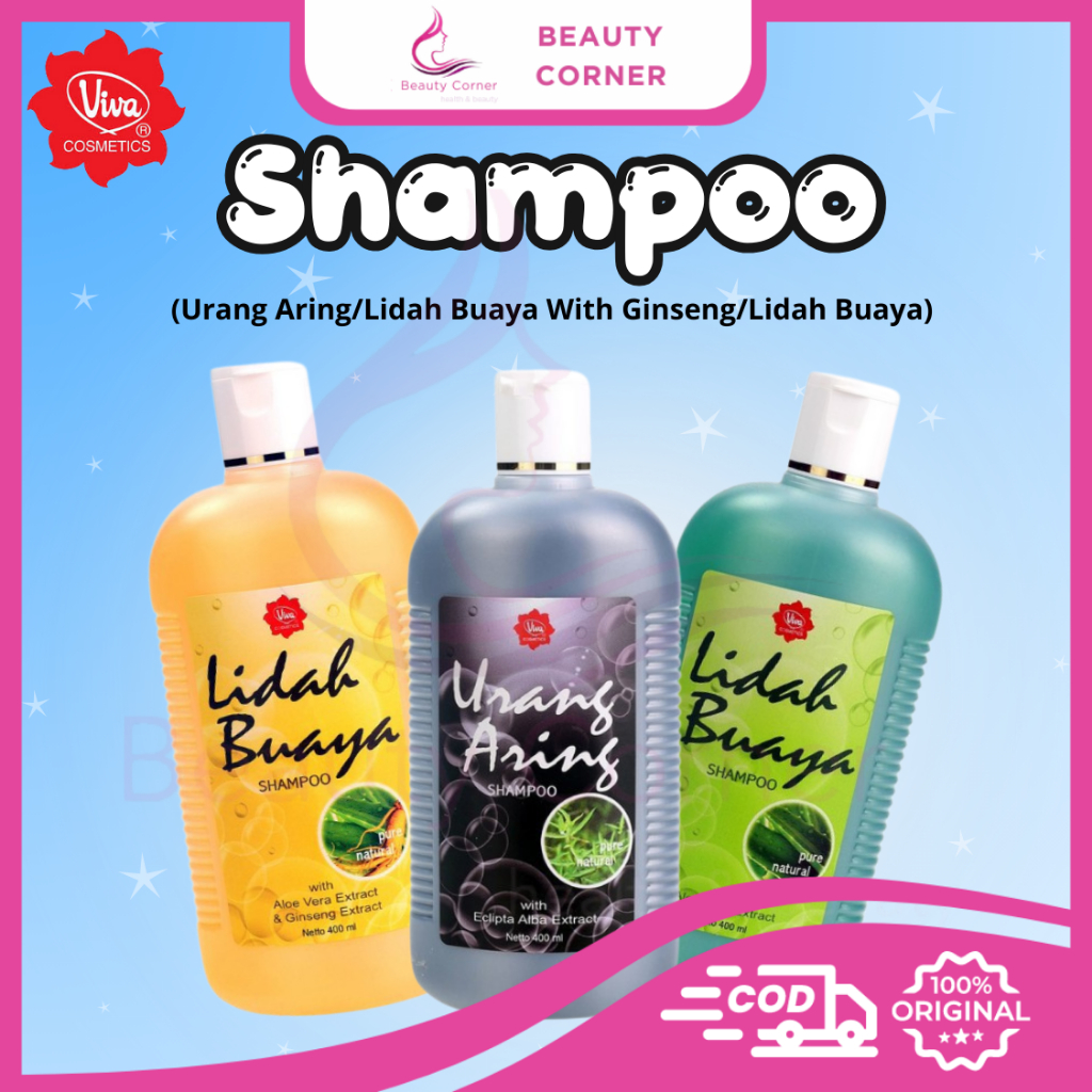 Viva Shampoo(Urang Aring/Lidah Buaya With Ginseng/Lidah Buaya)