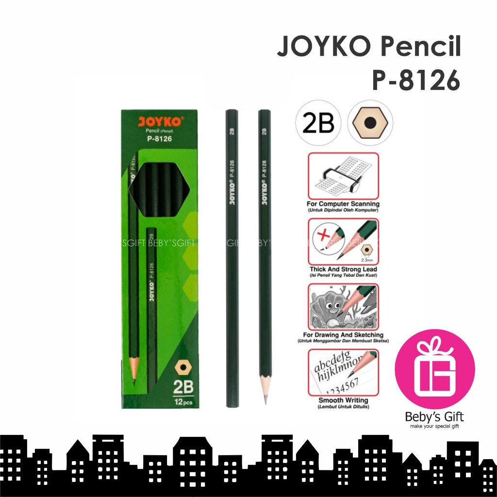 

Pensil Joyko P-8126 2B Pencil