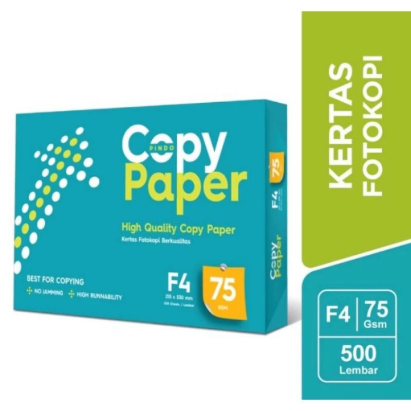 

Kertas HVS F4 Copy Paper 75gr isi 500 Lembar