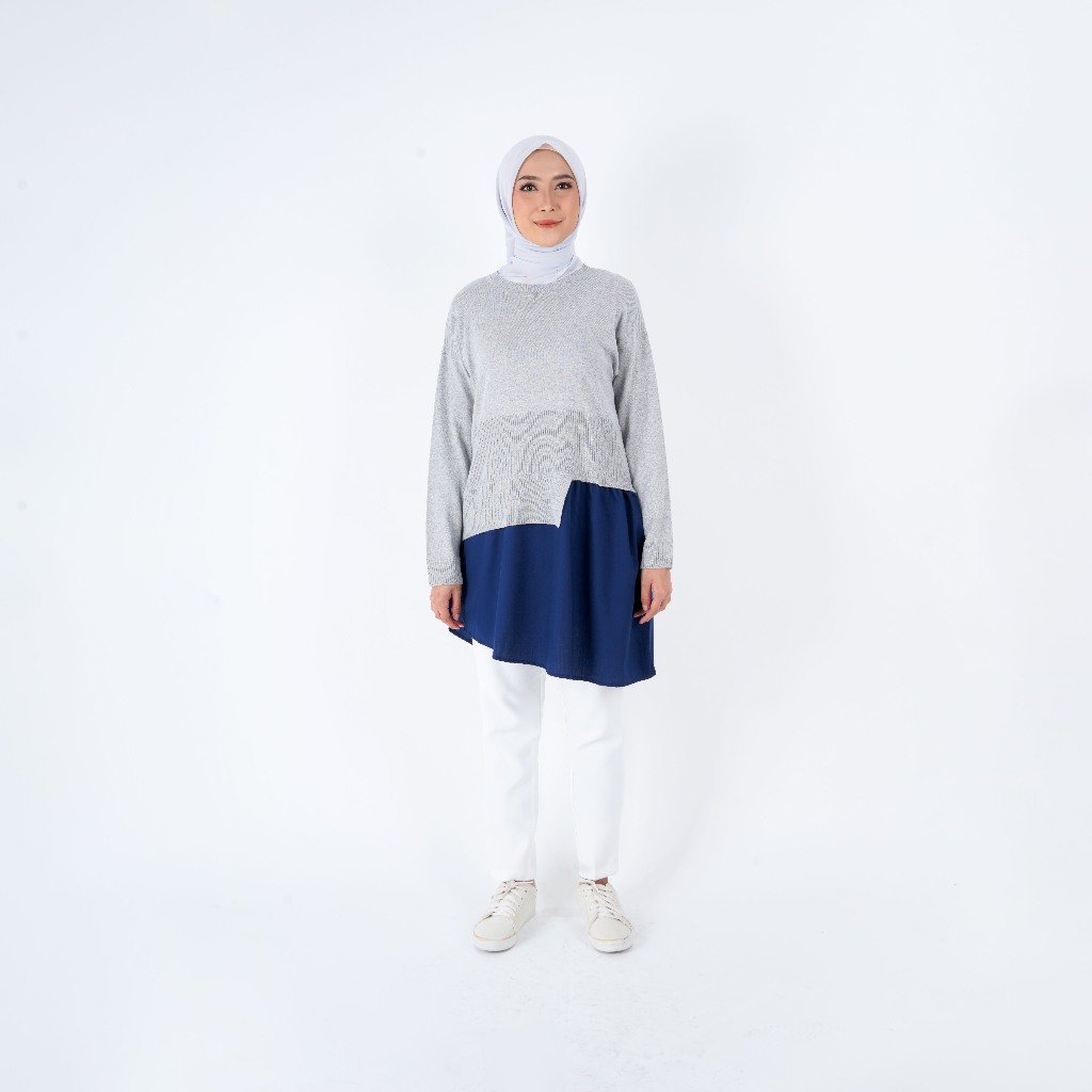 Karita - Sweater Rajut Fattana Kombinasi Katun