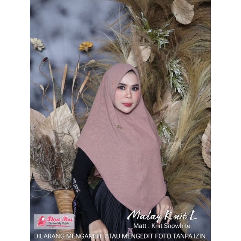 Doa ibu Bergo malay knit L