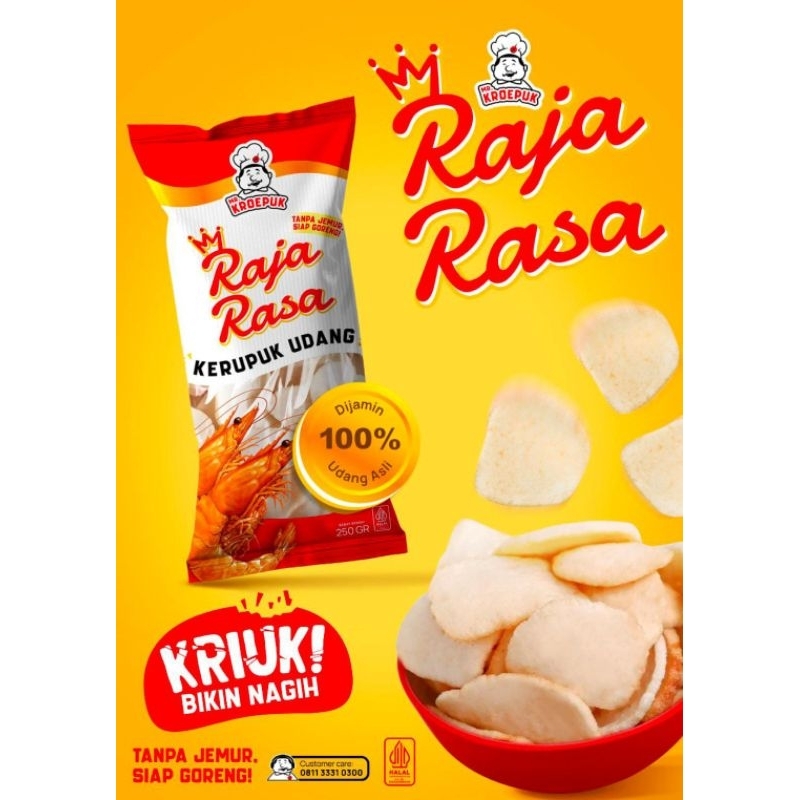 

krupuk udang raja rasa 250 gr