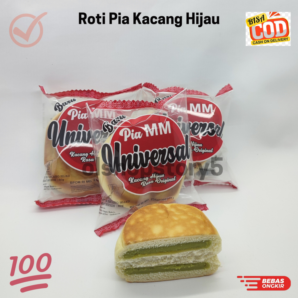 

Roti Pia Mm Universal Kacang Hijau Rasa Original