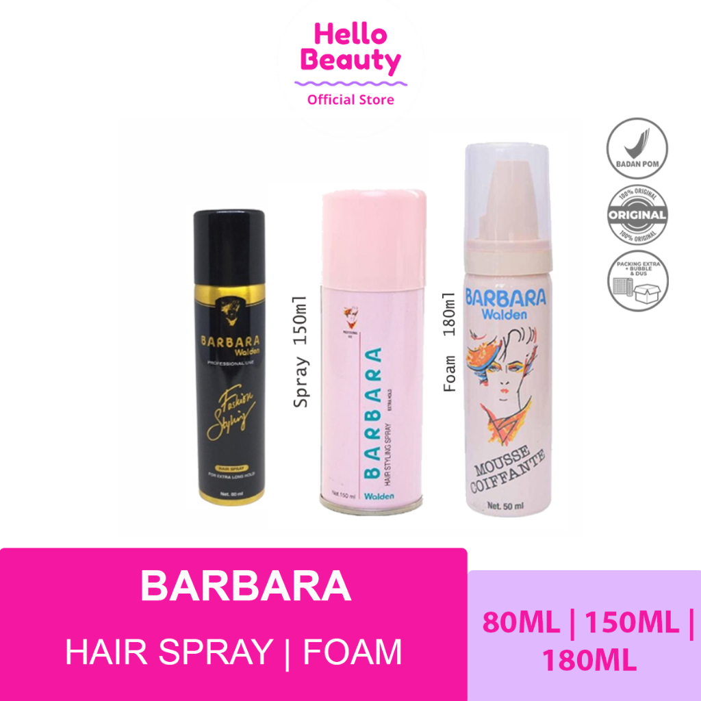 BARBARA HAIR FOAM, MOUSSE & SPRAY - Styling Rambut