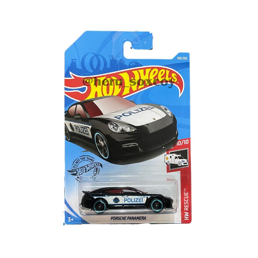 HOTWHEELS HOT WHEELS PORSCHE PANAMERA HITAM POLIZEI