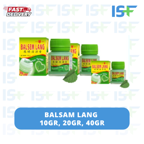 ISF BALSEM LANG HIJAU BESAR 10gr, 20gr, 40gr  / PUSING / MASUK ANGIN / MABUK PERJALANAN