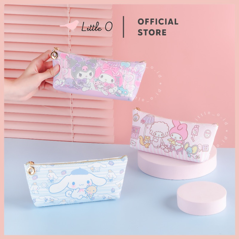 

Sanrio Pencil Case Tempat Pensil Lucu Tempat Kuas Makeup Bahan PU Anti Air