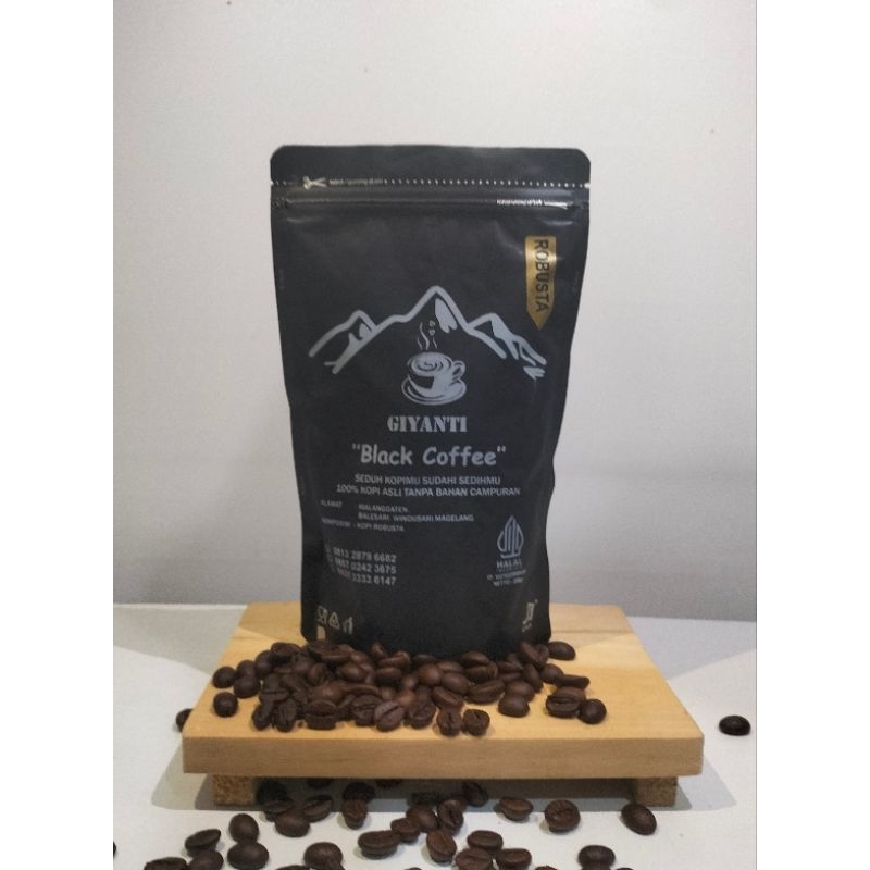 

Black Coffee Robusta Super premium 250gram