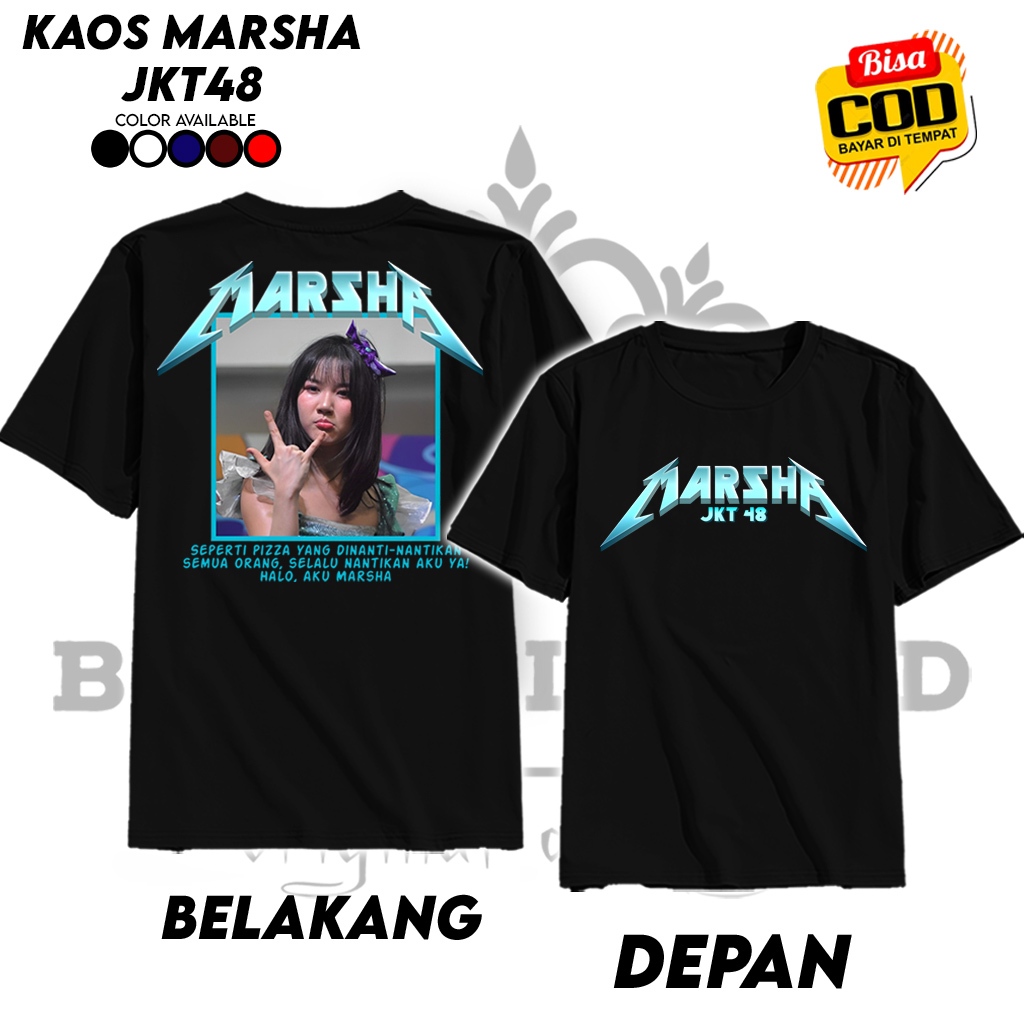 KAOS MARSHA JKT48 NEW ERA - TSHIRT DISTRO MEMBER JKT 48 TERLARIS MURAH VIRAL