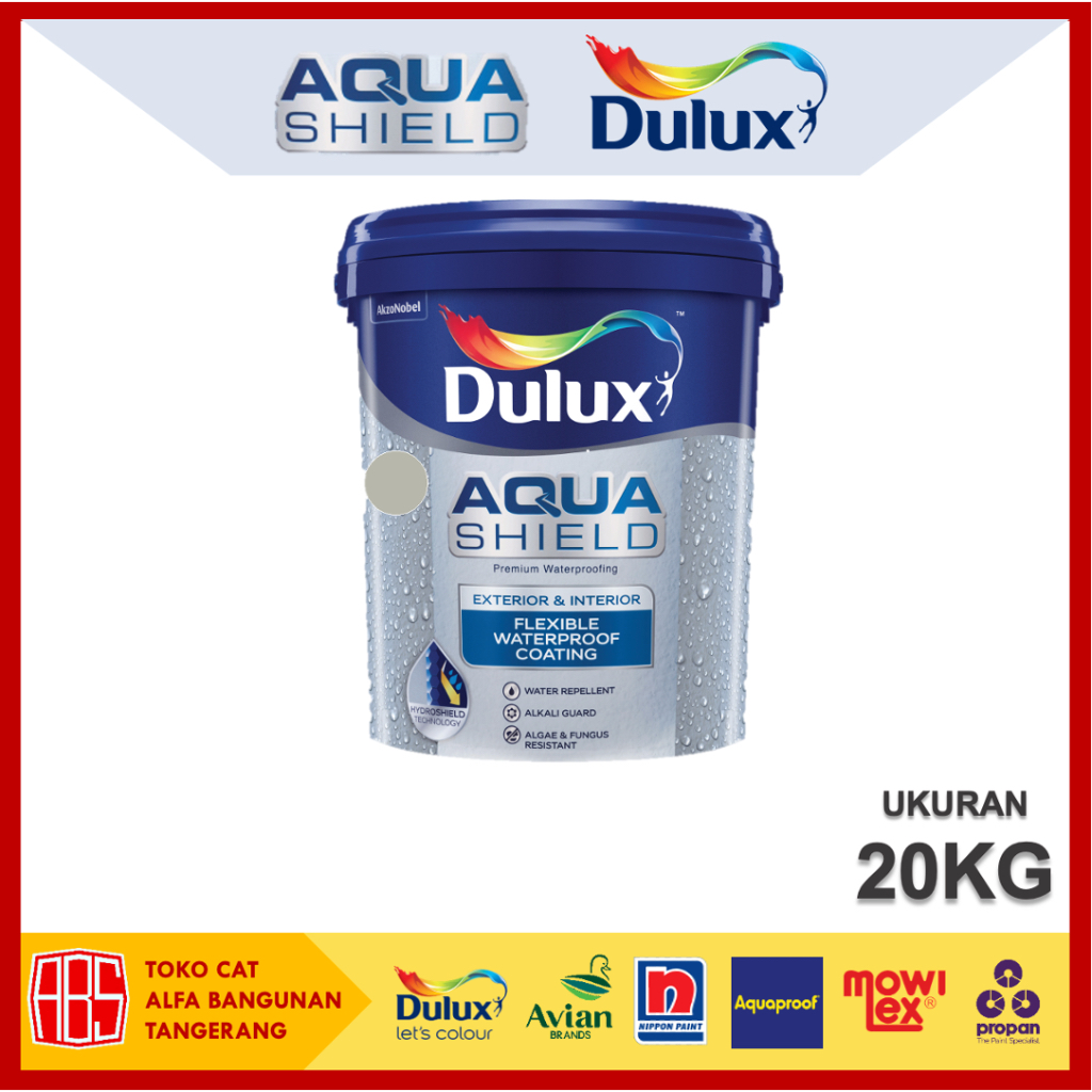 Cat Dulux Aquashield Waterproof 20KG - Cat Pelapis Anti Bocor