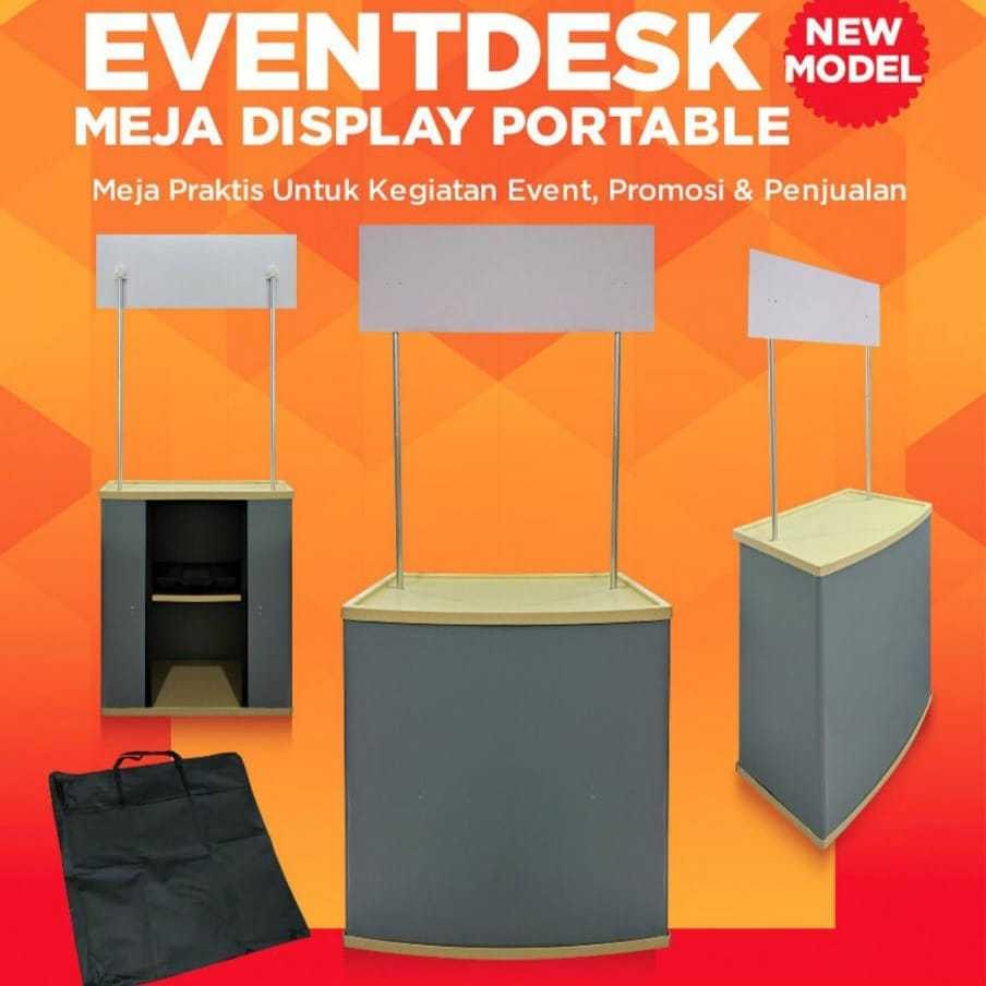 Event desk - Meja Promosi - Booth Promosi, bahan: PVC, Polycounter