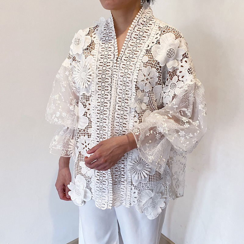 KINA ATELIER - Petalia Outer in white