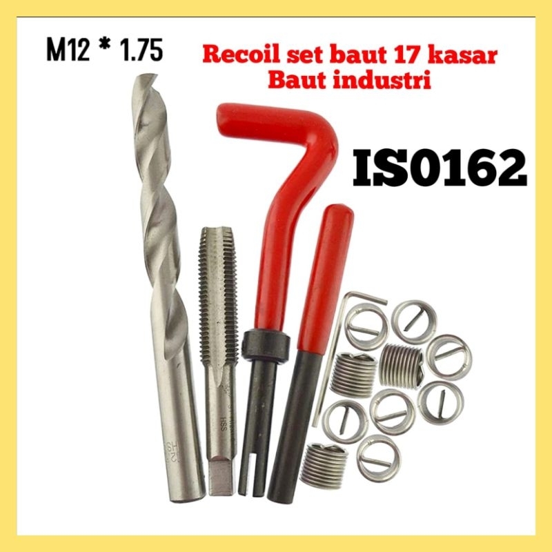 recoil set m12x1.75 recoil baut 17 kasar baut industri bukan recoil m6x1.0 bukan m8
