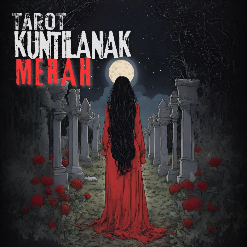 EDISI TERBATAS TAROT KUNTILANAK MERAH PLUS BUKU PANDUAN BAHASA INDONESIA