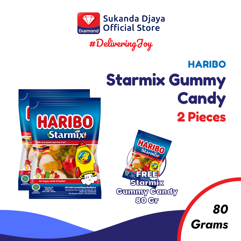 

Haribo Starmix Gummy Candy 80 Gr [Buy 2 Get 1]