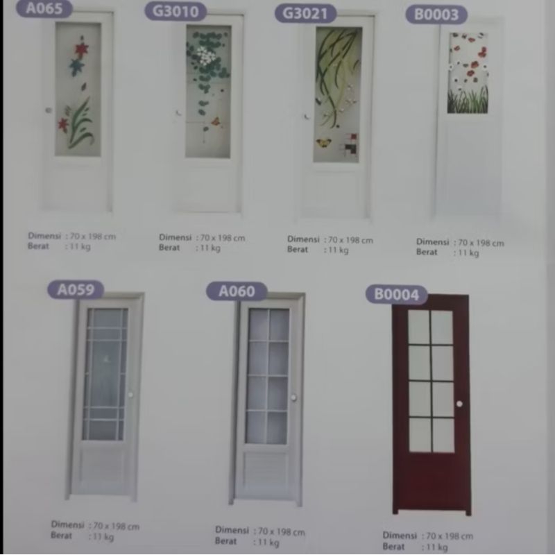 pintu kamar mandi upvc eden