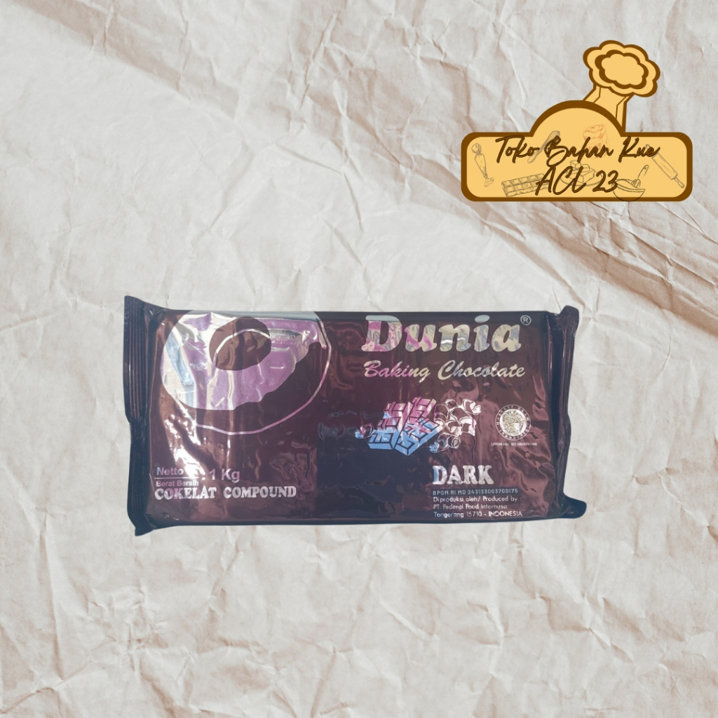 

Coklat Batang Dunia/Compound Baking Chocolate Dunia/Dunia/Cokelat Compound Hitam Manis 1Kg