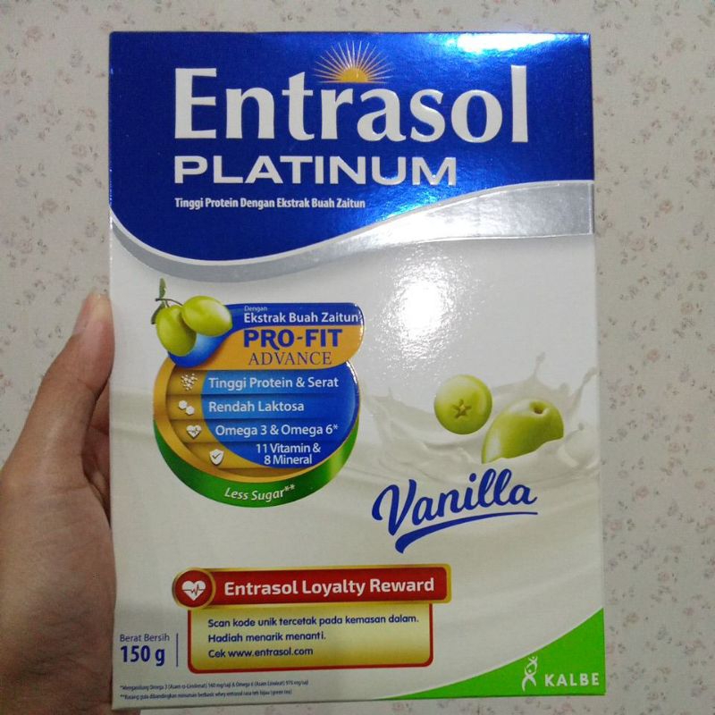 

Entrasol Platinum Vanila 150gr