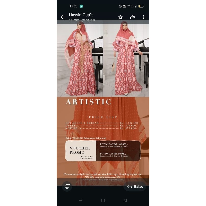 Magdara Artistic Set Khimar