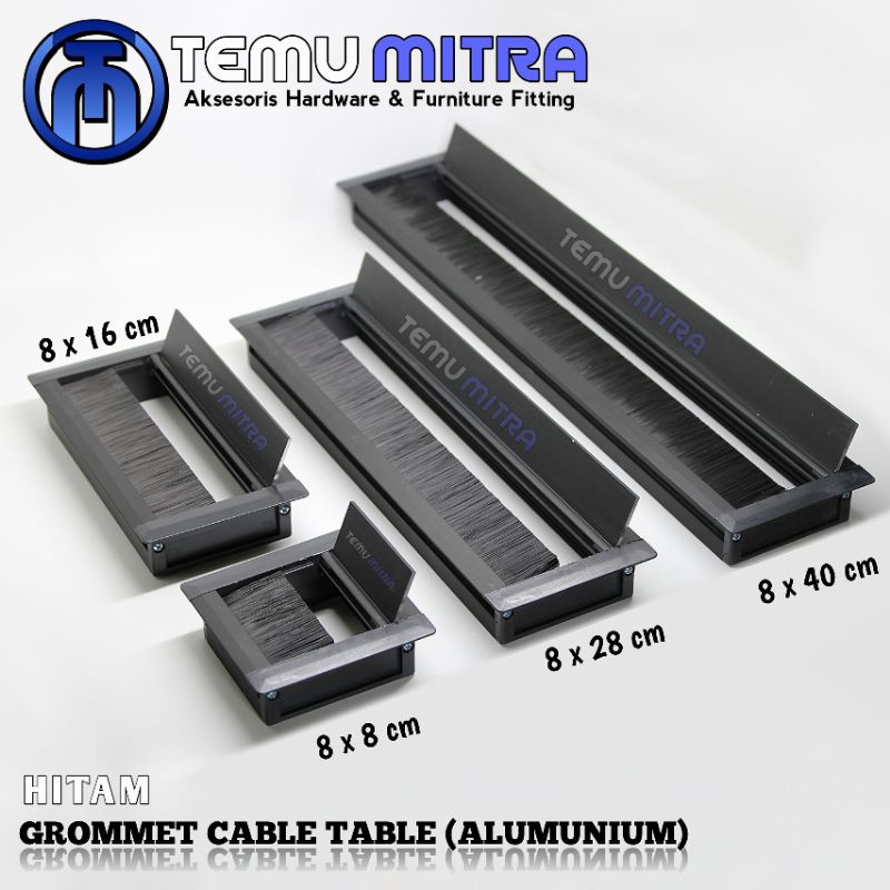Grommet lubang kabel, Lubang kabel kotak,Grommet Alumunium kabel meja / tutup lubang kabel meja Kota