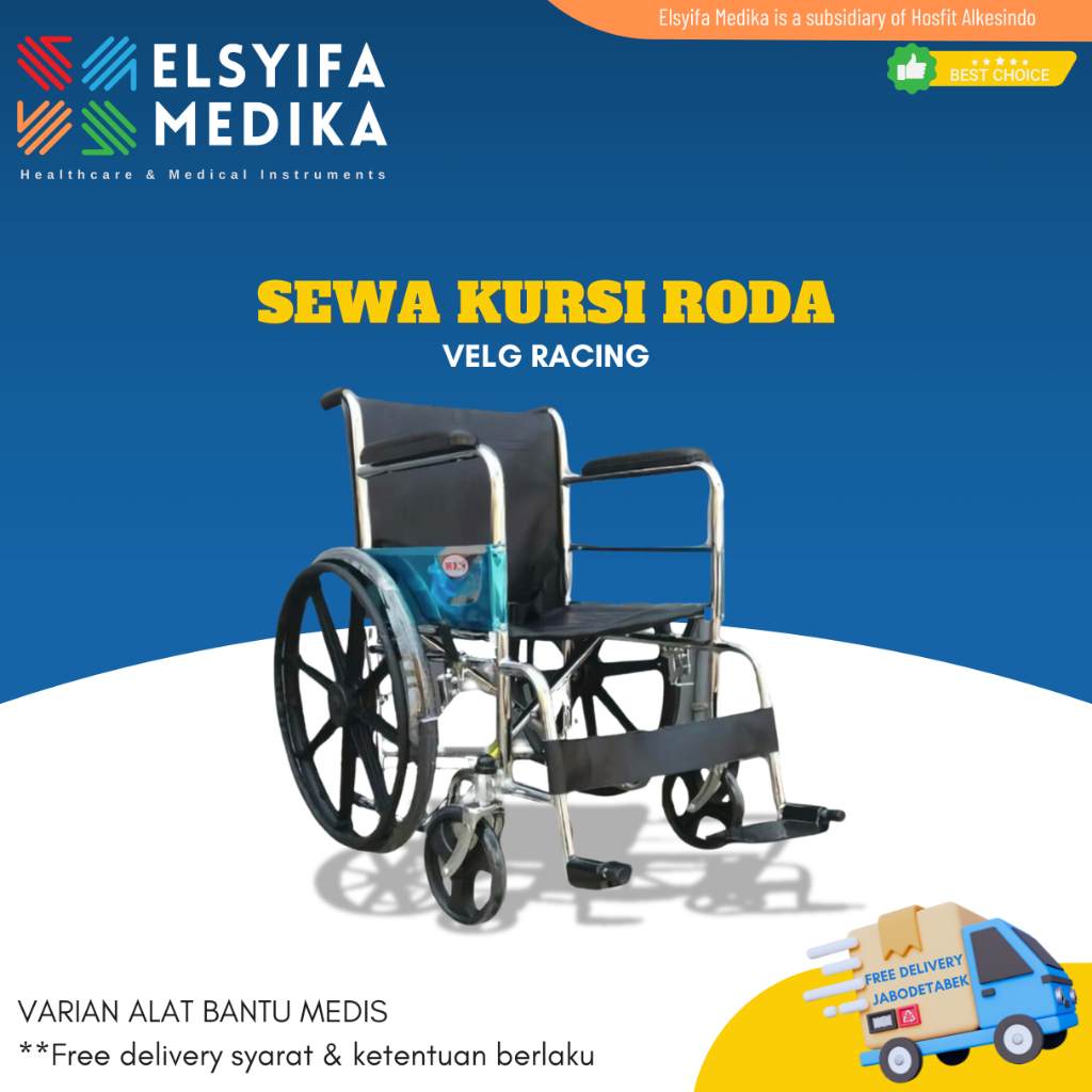 Rental Kursi Roda (Velg Racing) - Sewa Kursi Roda