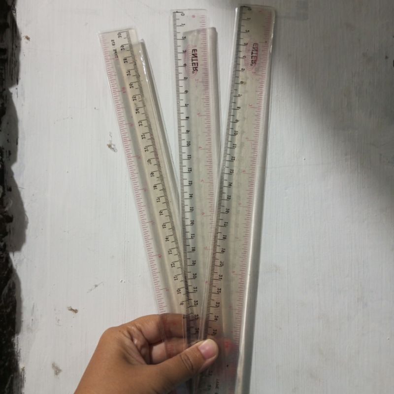

penggaris enter 30cm bening