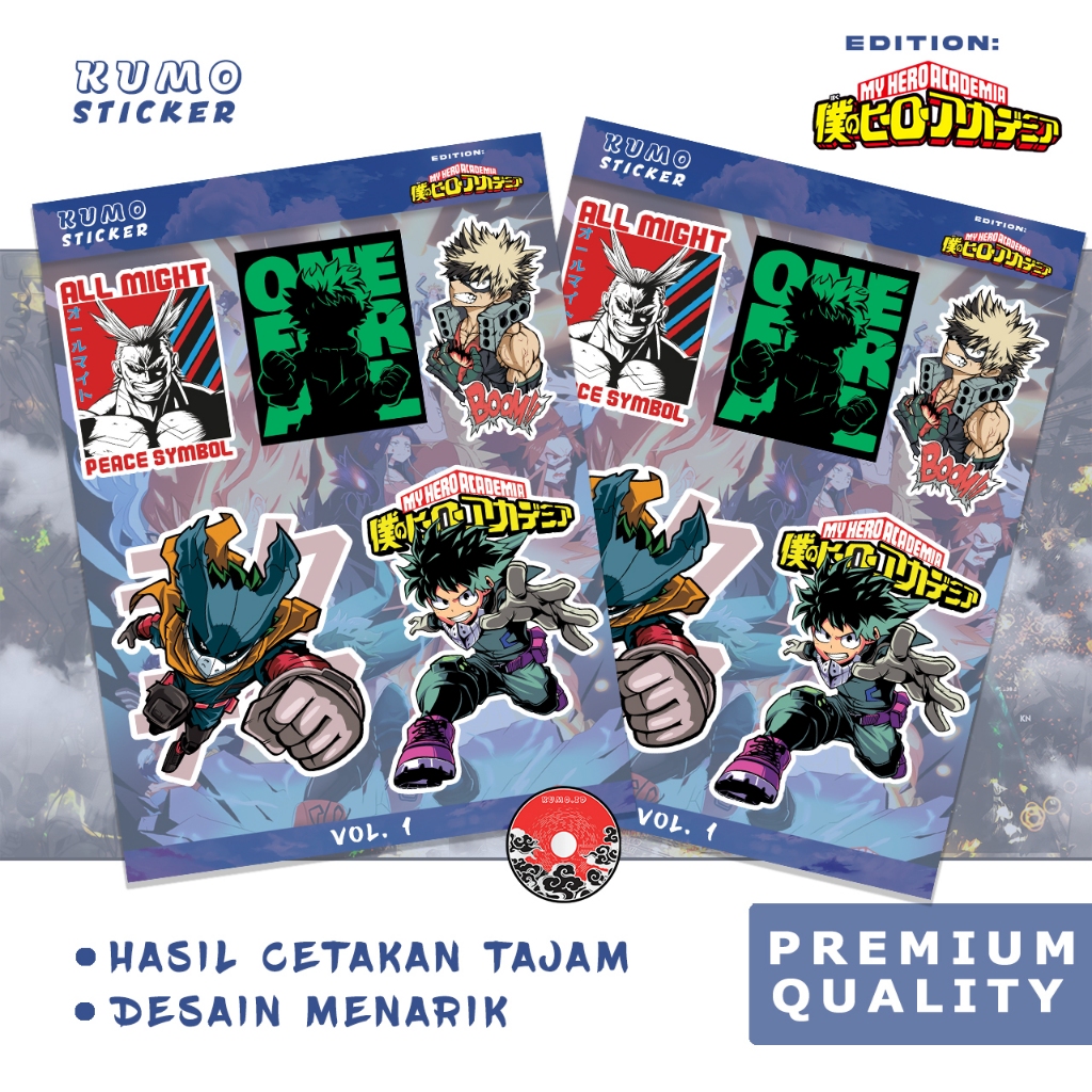 

Sticker Anime | My Hero Academia Vol. 1 | Sticker Sheet Pack