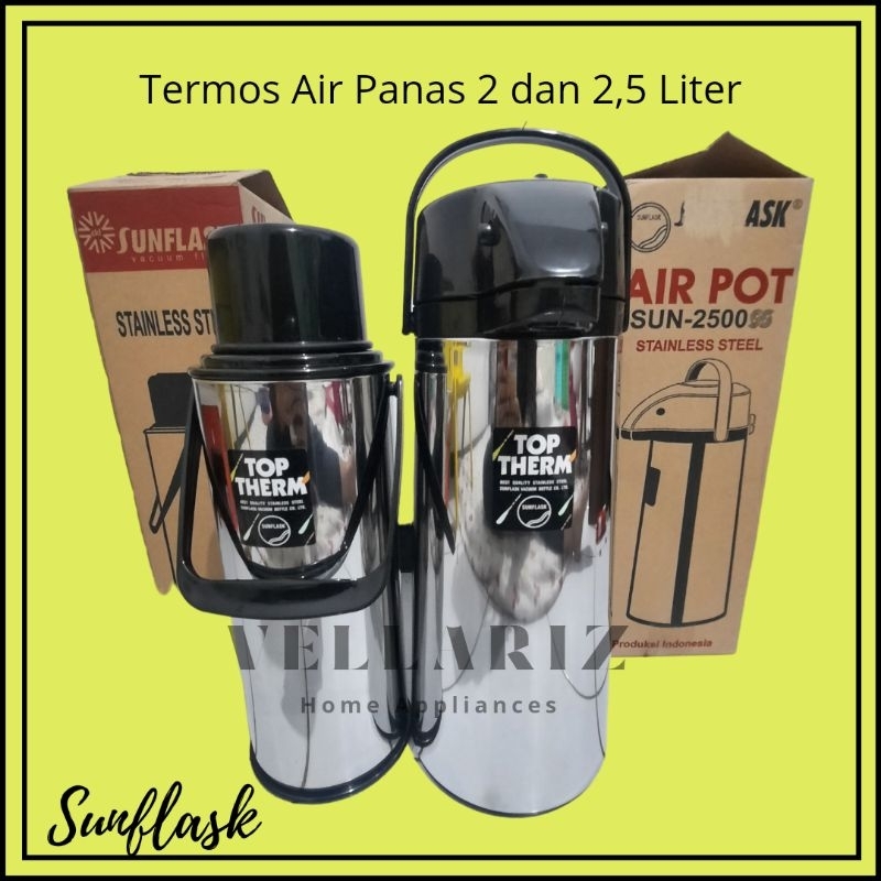 SALE  TERMOS STAINLESS / TERMOS AIR PANAS / TERMOS / TERMOS PENCET 2 LITER - 2,5 LITER