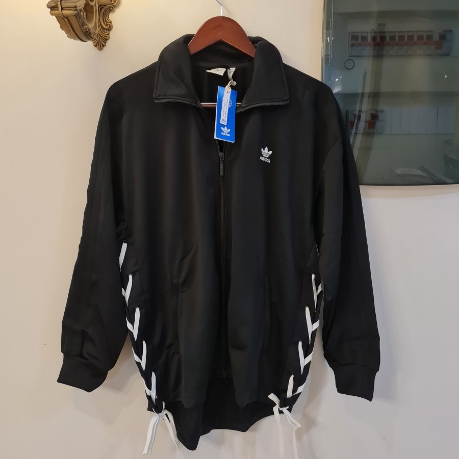 Jaket ADIDAS Laced Tracktop Women Black HK5071 Original 100% BNWT