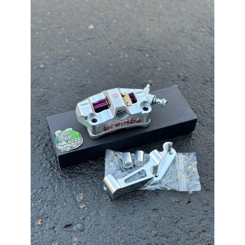 kaliper brembo stylema silver import set breket pnp skok ninja r rr disc 300/320mm kaliper brembo st