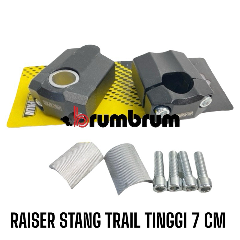 PENINGGI STANG TRAIL / RAISER STANG MOTOR TINGGI 7 CM