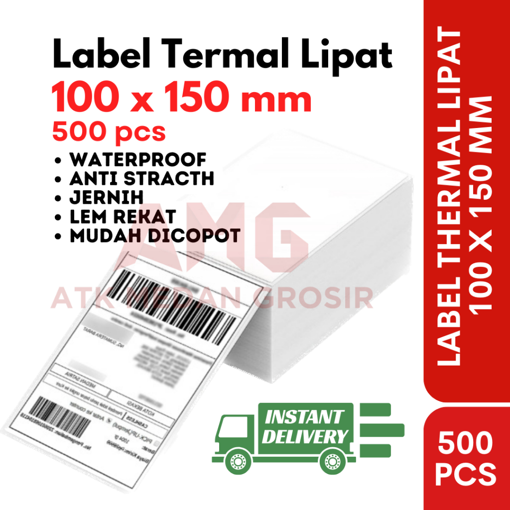 

LABEL THERMAL LIPAT 100 X 150 MM 500 PCS A6