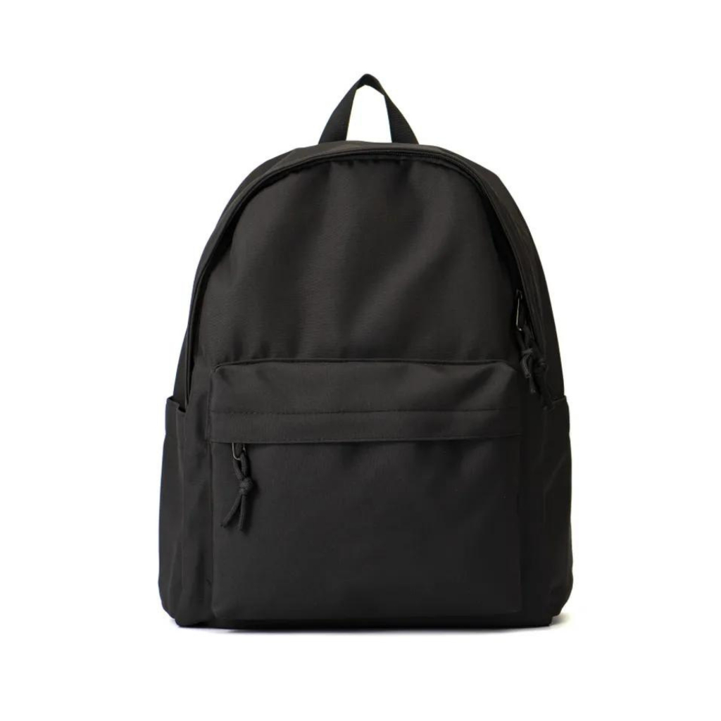 Tas Ransel Polos Hitam Pria Wanita - Backpack Polos