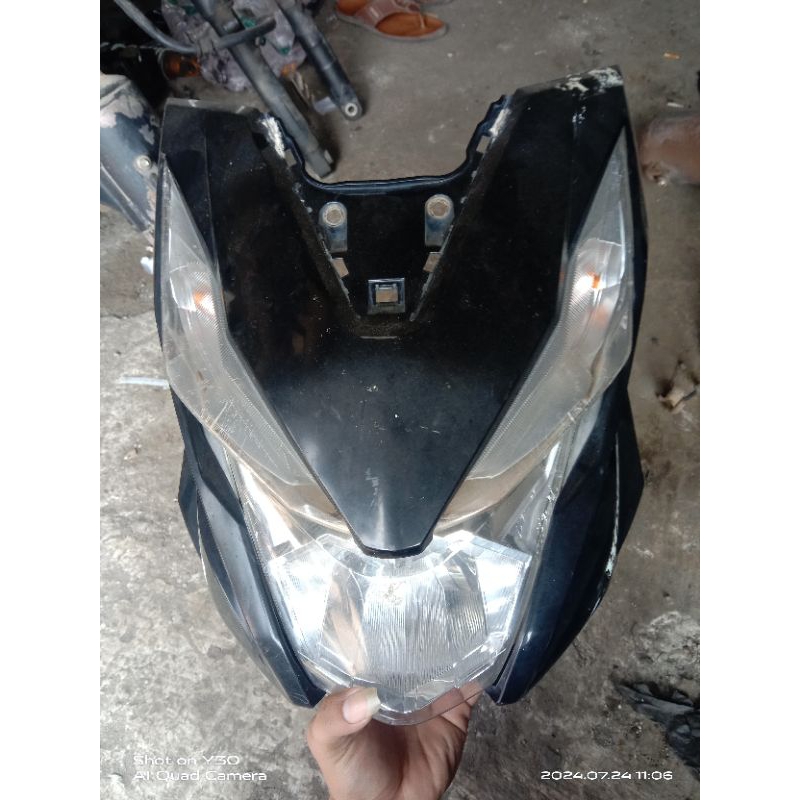 Cover Front Body Tameng Panel Depan+Reflektor lampu Honda Beat Eco esp 2017-2019 Original